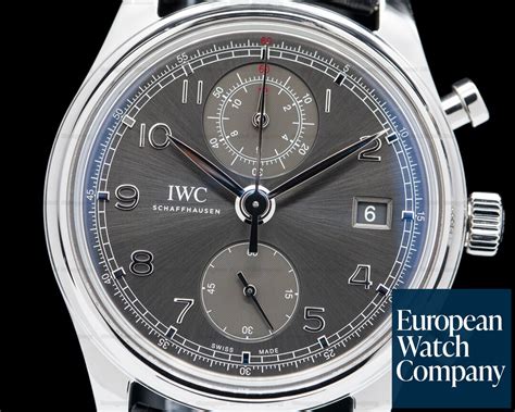 IWC Portuguese Chronograph Classic SS / Grey Dial 